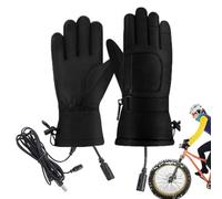 Beheizte Motorradhandschuhe | Wasserdicht Elektrisch Beheizte Handschuhe Warm Touchscreen | Winterbedarf USB Heizung Winddicht Für Skifahren Radfahren Bergsteigen Wandern