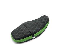 Beifahrer-Rücksitz Motorrad-Beifahrersitz Für Kawasaki Z900RS 2018-2024 Motorrad Fahrer Passagier Einteiliges Sitz Abdeckung Pad Kissen Vorne Hinten Zubehör(Green)