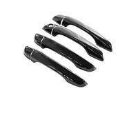 Beifahrerseite Außentürgriff Für Opel Für Mokka 2021 2022 2023 Auto Chrom Türgriff Luxuriöses Äußeres Auto-Styling Anti-Kratz-Zubehör Auto Deurgrepen Trim(Metallic Blcak 4pcs)