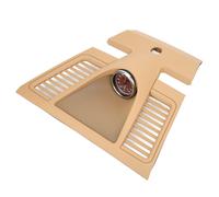 Beige Armaturenbrett-Uhr Oberer Abdeckung Instrumententafel Verzierung 970 552 151 01 6W0 Ersatz für Panamera 2010-2016 (dunkelrotes Chrono