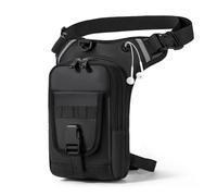 Beintasche Motorrad Herren Damen Oberschenkeltasche Wasserdicht Moto Tasche | Motorradzubehör Schwarz Werkzeug Tasche Reflektierende Beintasche für Motorrad Fahrrad Wandern Laufen Radfahren Sport