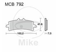 TRW MCB792SV Bremsbelagsatz, Scheibenbremse