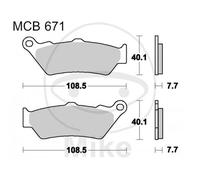 TRW Bremsbeläge MCB671