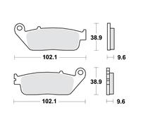 Beläge Bremse Std TRW Lucas 787.31.44 für Honda Cmx Rebel 500 S 2020-2022