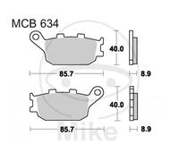 Bremsbelagsatz, Scheibenbremse TRW MCB634SH