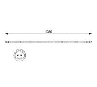 Warnkontakt, Bremsbelagverschleiß BOSCH 1 987 473 518