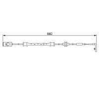 BOSCH Warnkontakt, Bremsbelagverschleiß 1987474972 für Opel Vaughall