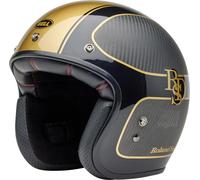 Bell Custom 500 Carbon RSD Checkmate Jethelm, carbon-gold, Größe M für Männer