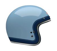 BELL Custom 500 Jet Helm Cafe Racer ECE 22.06 Crate Blu Ghiaccio Glanz