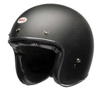 Bell Helmets Jet-Helm Custom 500 Carbon – Solid Matt Schwarz – Größe L (59) – ECE6