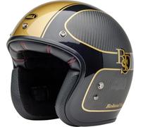 BELL HELMET CUSTOM500 CARBON ROLAND SANDS THE PLAYER MATTE/GLOSS BLACK/GOLD S ECE6