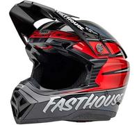 BELL HELMET MOTO-10 SPHERICAL FASTHOUSE DITD 25 GRAY/RED M ECE6
