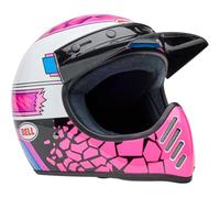 BELL HELMET MOTO-3 DEATHSPRAY PINK/PURPLE L ECE6