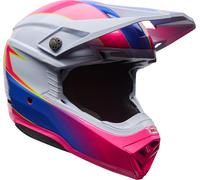 Bell Moto-10 MIPS Falcon Motocross Helm, weiss-pink, Größe L für Männer