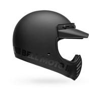 Enduro Dual Road Helm BELL MOTO-3 Klassisch Schwarz Matt Glänzend