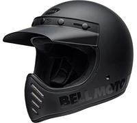 Enduro Helm Bell Moto-3 Classic Schwarz Blackout