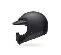 Bell Moto-3 Classic ECE Helm - Das Original, sportliches Retrodesign, oft kopiert, nie erreicht. Schutz & Komfort für MX & Offroad. Farbe: Matte Black, Größe: S