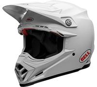 Bell MOTO-9S Flex Solid ECE - Motocross Helm ECE Zertifiziert - Offroad Racing Helm - Flex Impact Management - Velocity Flow Ventilation - Flying Bridge Visor - White, Größe: XL