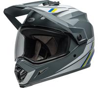 Bell MX-9 Adventure MIPS Alpine Motocross Helm, grau-weiss, Größe S für Männer