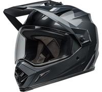 Bell MX-9 Adventure MIPS Alpine Motocross Helm, schwarz-grau, Größe L für Männer