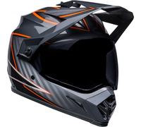 Bell MX-9 Adventure MIPS Dalton Motocross Helm, schwarz-orange, Größe S für Männer