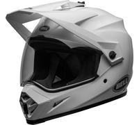 Bell MX-9 Adventure MIPS Solid Motocross Helm, weiss, Größe M für Männer