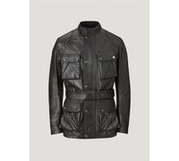 Belstaff Trialmaster Schwarze Lederjacke Größe 3XL