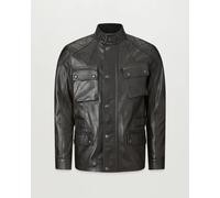 Belstaff Turner Schwarze Lederjacke Größe 3XL