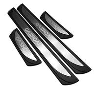 BENME 4 Stück Auto Einstiegsleisten Edelstahl FüR Nissan Qashqai J11 2016-2019 2020, Exterieur TüRschweller-Schutz Zierleisten Abdeckung Pedal Schutz Aufkleber,Trim Door Sill Scuff Plates