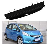 BENME Laderaumabdeckung FüR Honda Jazz FIT 2008 2009 2010 2011 2012 2013 Einziehbar Kofferraumabdeckung Cargo Cover Rollo Kofferraum Abdeckung Ablagen Auto ZubehöR Schwarz