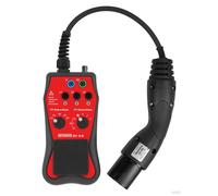 BENNING Messadapter EV 3-2 | 044169 | Typ 2-Stecker | für AC-Ladestationen & Wallboxen | 1- & 3-phasig | Rot