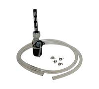 Benzinhahn schräg mit Wassersack inkl. 1m Schlauch und Klammern für Simson S50, S51, SR1, SR2 und für MZ/MUZ ETZ ES