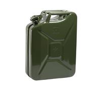 Benzinkanister 20 Liter Metall Stahlblech Kanister mit Sicherungsstift oliv