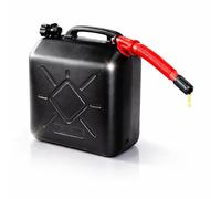 Benzinkanister für Autos mit UN-Zulassung in der EU - Kraftstoffkanister für Benzin, Diesel & Gefahrstoffe. Inklusive praktischem Einfüllstutzen mit Trichter für Betanken. (5 Liter)
