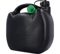 Benzinkanister, Kraftstoffkanister für Treibstoff aller Art, mit UN Zulassung, inklusive Ausgießer, Kunststoff, schwarz, 5L