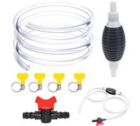 Benzinpumpe, Handpumpe mit 3M Schlauch, Universal Notpumpe Hand Siphon Schlauch, Tragbarer Wasserpumpenabzieher für Benzinmotoren, 2MM Verdicken Absaugpumpe, für Benzin Flüssigkraftstoff