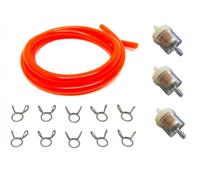 Benzinschlauch Rot Federklemme Benzinfilter Set für Roller / Mofa / Moped / Univ