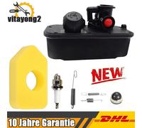 Benzintank Tank & Vergaser Zündkerze für Briggs & Stratton Quattro 494406 498809