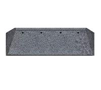 bepco Bordsteinrampe + beidseitiger Schräge, LxBxH: 100 x 25 x 6 cm aus Gummi (schwarz) Auffahrrampe,Türschwellenrampe, mit eingelagerten Unterlegscheiben zur Befestigung