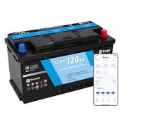 BERGER LiFePO4 120Ah 12V Lithium Batterie mit Bluetooth | 1536Wh Lithiumbatterie ideal für Wohnmobil, Wohnwagen, Camper, Boot & Solaranlage | Autarke Stromversorgung & zuverlässige Leistung