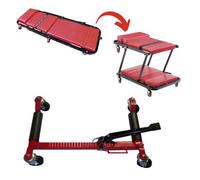 Berger & Schröter | Rangierhilfe, Radmontagehilfe für Reifenwechsel + Montagerollbrett, Rollsitz für Arbeiten am Auto, KFZ, SUV, Traktor, PKW, LKW