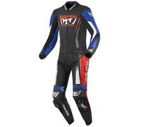 Berik Absolute GP2 2-Teiler Motorrad Lederkombi, schwarz/blau/weiß/rot, Größe 56