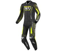 Berik Absolute GP2 2-Teiler Motorrad Lederkombi, schwarz/grün/neon gelb, Größe 54