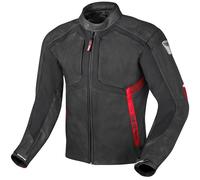 Berik Flexius Motorrad Lederjacke, schwarz-rot, Größe 48 für Männer