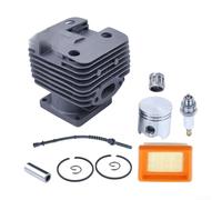 Besshepplo Zylinderkolben-Set, 35 mm, mit Luftfilter, Tune-Up-Kit für FS250, FS250R, FS200, FS200R, FS120, Motorsense, Hochtemperaturbeständiges Material, kompletter Ersatz