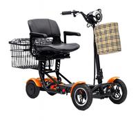 Urban Hopper E-Motorroller Elektro Seniorenmobil 4-Rad Mobilitätshilfe Faltbar Urban Hopper Orange