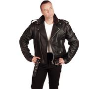 beste Lederjacke 50er Jahre Marlon Brando Bikerjacke Pilotenjacke Oldschool SALE