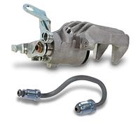 BESTPRICE 1x Bremssattel hinten links Bremszange Faustsattel ohne Halter, inkl. Bremsrohr Bremsleitung