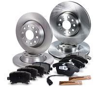 BESTPRICE Bremsenset inkl. Bremsscheiben vorne Ø 312 mm + hinten Ø 282 mm + Bremsbeläge vorne und hinten