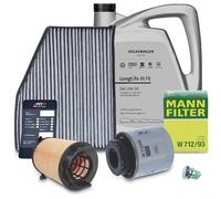 Bestprice Inspektionspaket Set A + 5l 0W-30 Motoröl [Hersteller-Nr. 40279497] für Audi, Seat, Skoda, VW